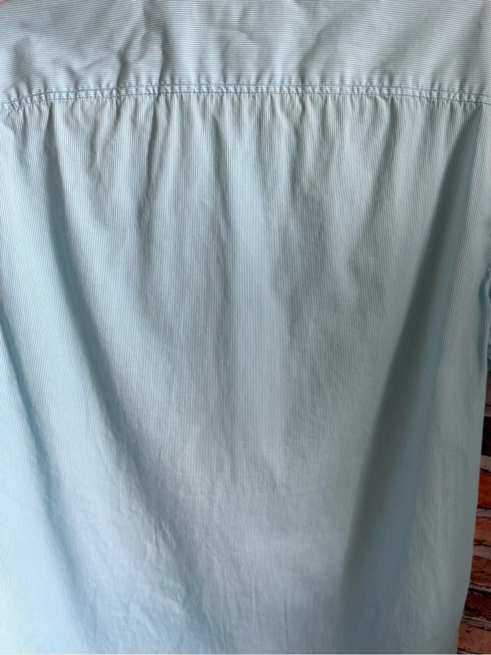 Banana Republic Men's Large Camden Fit Sky Blue Short-Sleeve Button-Down Shirt